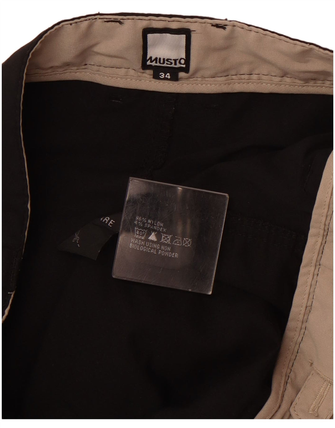 Męskie spodenki cargo Musto Evolution W34, duże, czarne, nylonowe