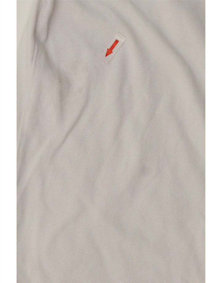 Męska koszulka polo Superdry, średnia biała bawełna