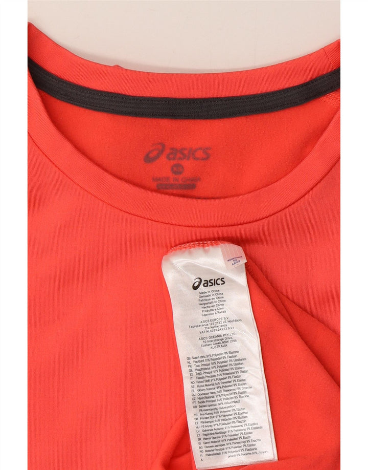 Damski top Asics z długim rękawem, UK 6 XS, różowy poliester z blokami kolorów