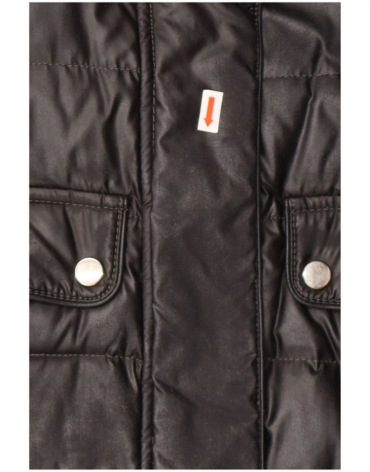 Damski płaszcz ocieplany Belstaff IT 44 Średni czarny poliester, klasyczny