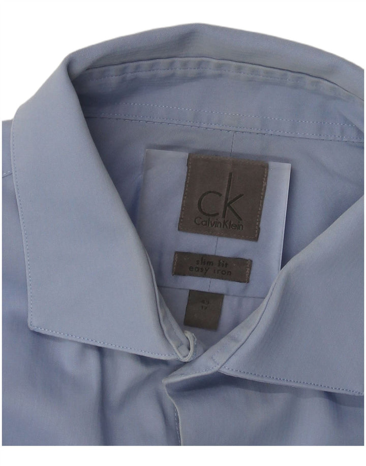Koszula męska Calvin Klein Slim Fit, rozmiar 43 17 XL, niebieska