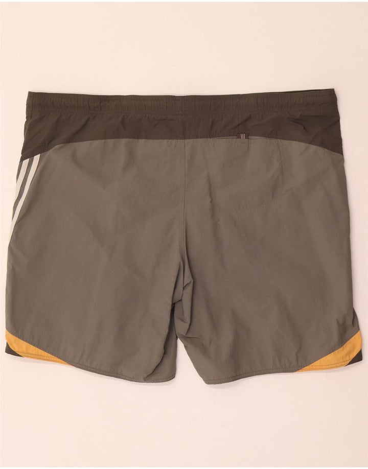 Męskie spodenki kąpielowe Adidas 2XL Szary nylon z blokami kolorów