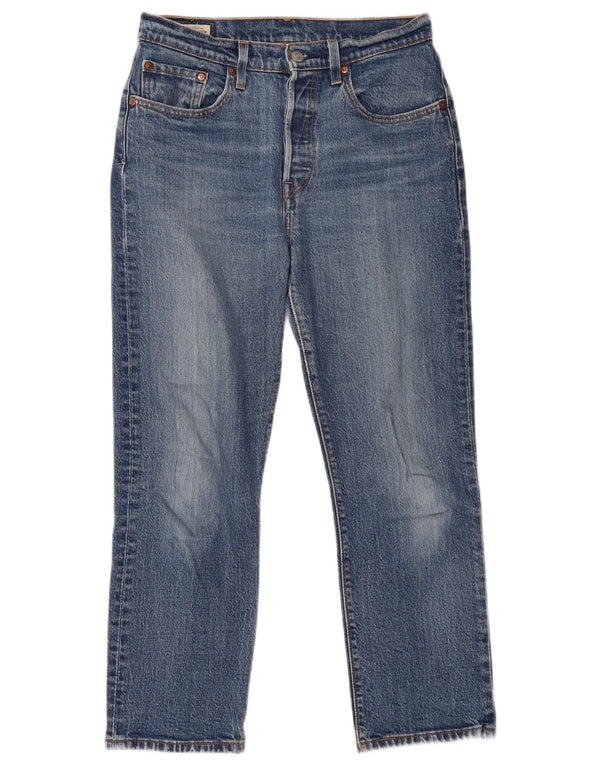 Levi's Womens Straight Jeans W27 L26 Blue Cotton