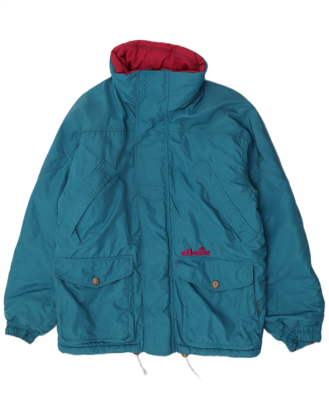Męska ocieplana kurtka z kapturem Ellesse UK 42 XL Niebieski poliester