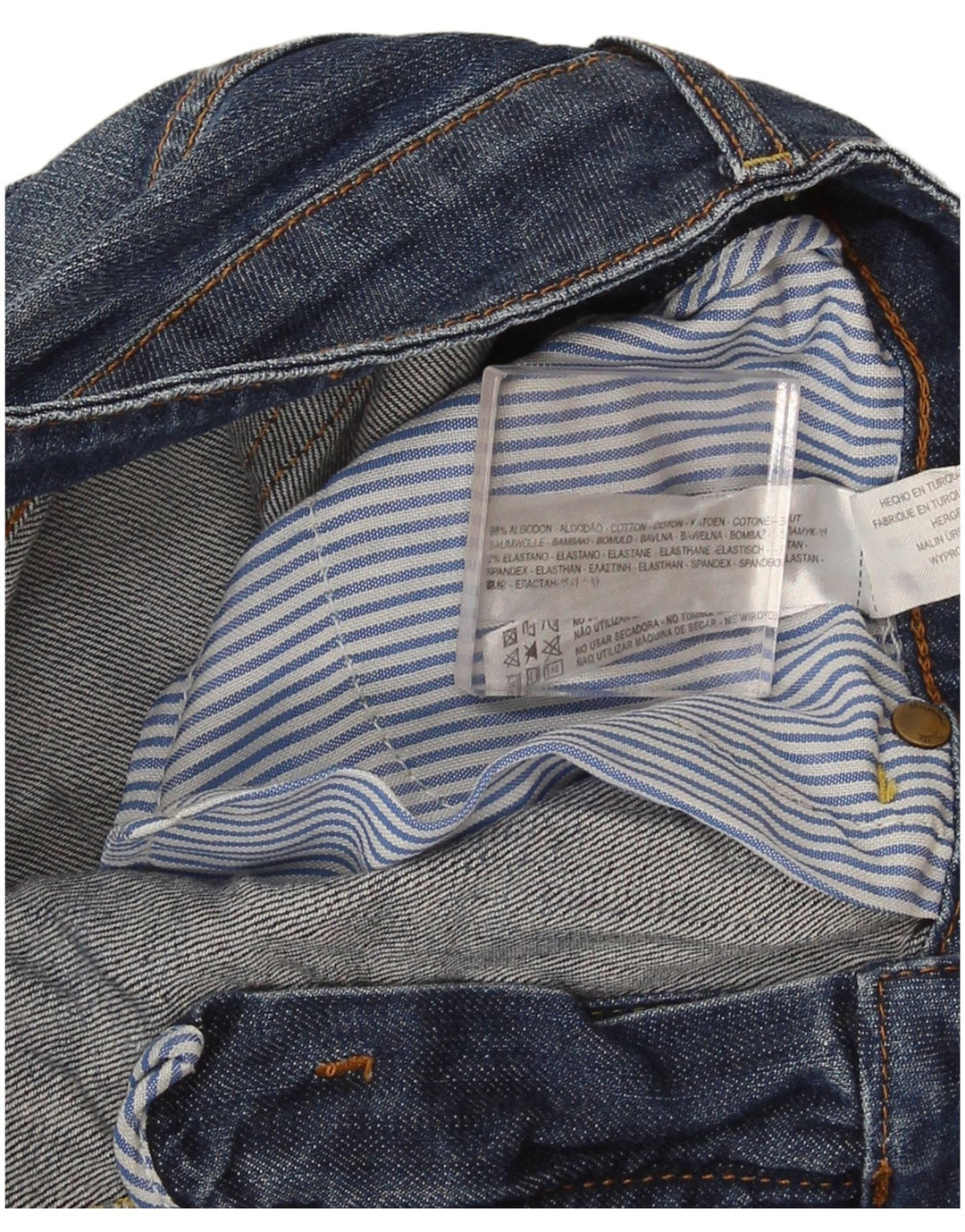 Damskie spodenki jeansowe Massimo Dutti EU 38 Small W28 Niebieskie bawełniane