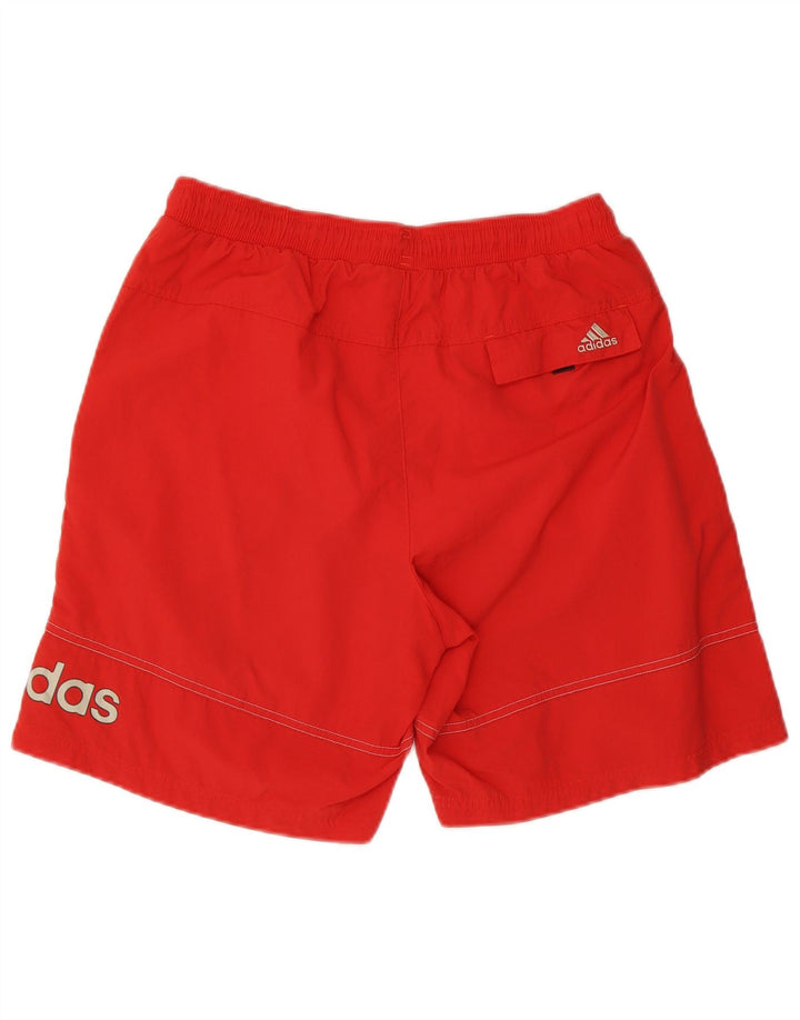 Męskie spodenki kąpielowe Adidas Graphic, średni czerwony poliester