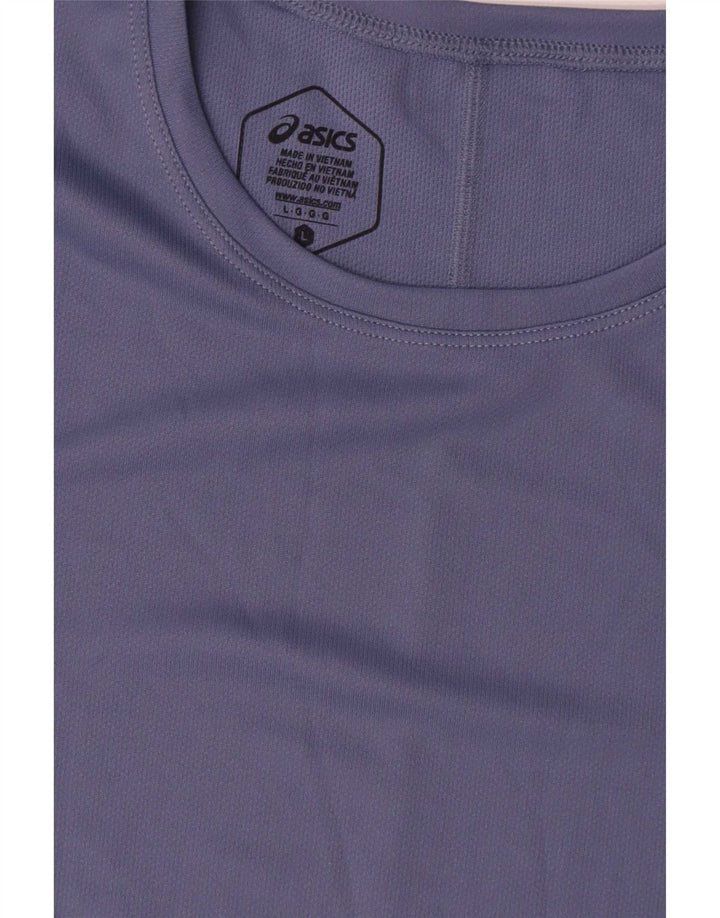 T-shirt męski Asics, duży, granatowy, poliester
