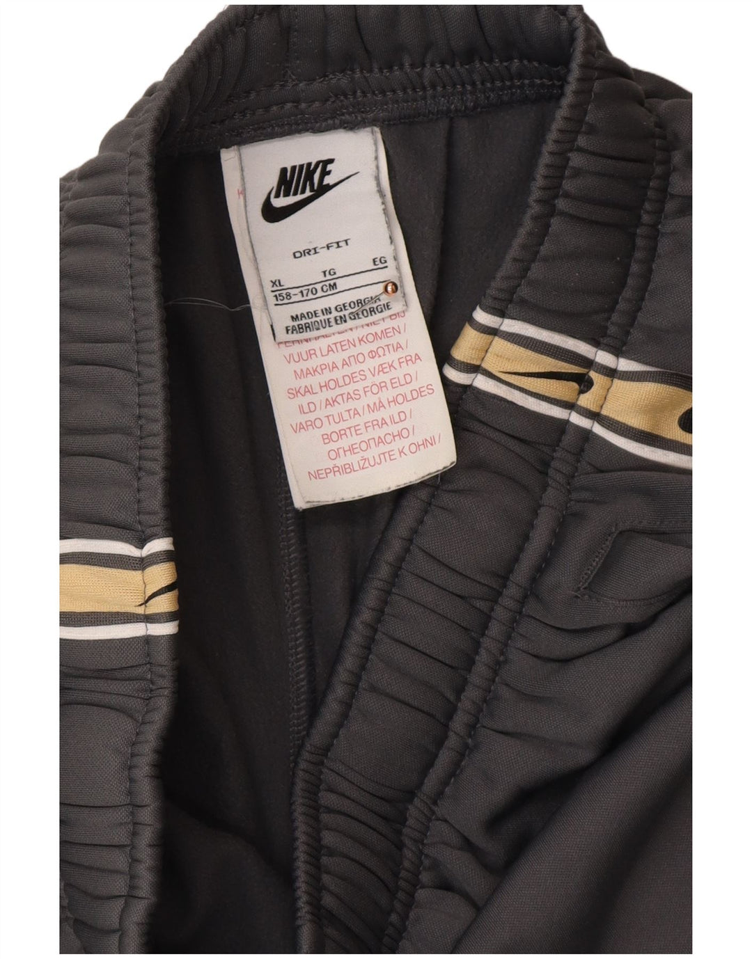 Chłopięce spodnie dresowe NIKE Dri Fit z grafiką, 13-14 lat, XL, szare