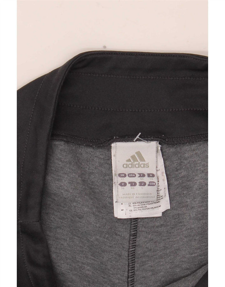 Damskie spodnie dresowe Adidas Graphic UK 12 Średni czarny poliester