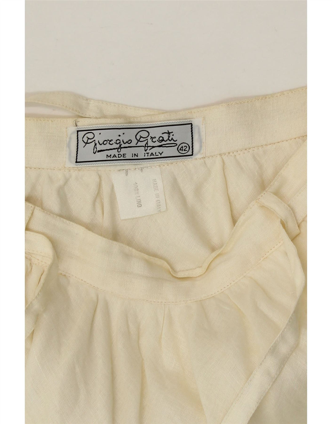 Giorgio Grati Damska asymetryczna spódnica IT 42 Medium W24 Off White