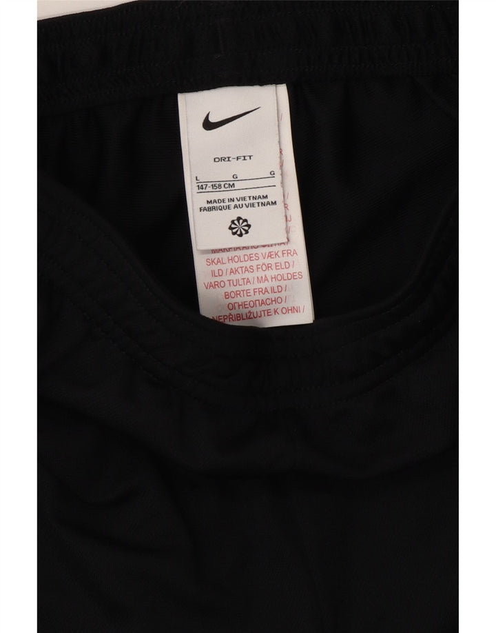 Chłopięce spodnie dresowe NIKE Dri Fit na 12-13 lat, duże, czarne, poliestrowe