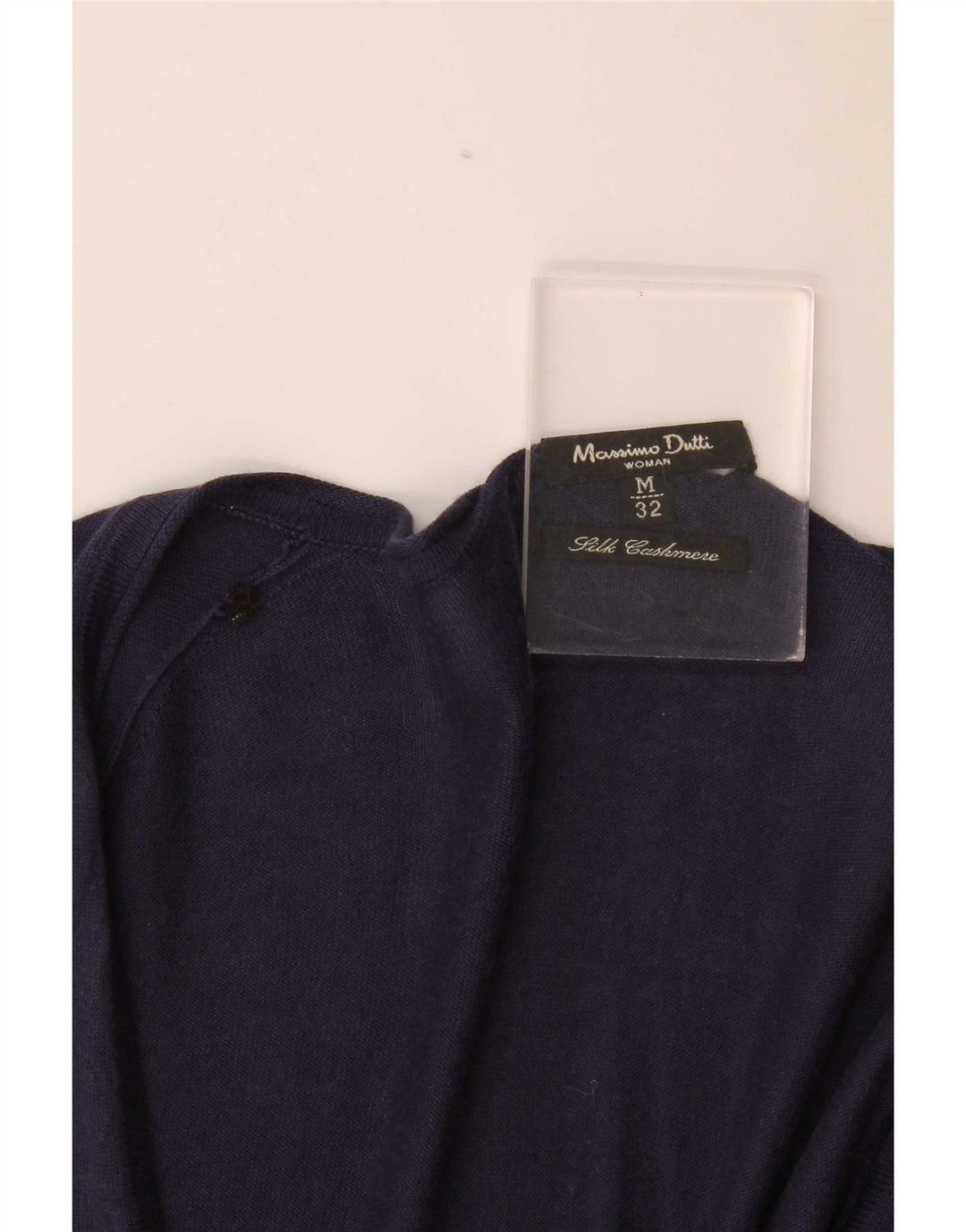 Sweter damski Massimo Dutti UK 12 Średni granatowy jedwab