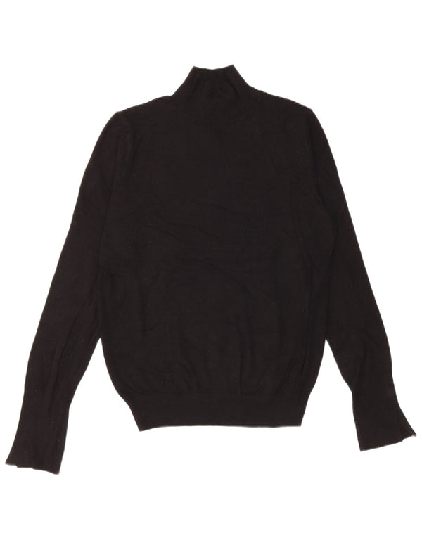Sweter damski Zara z golfem UK 14, duża czarna wiskoza
