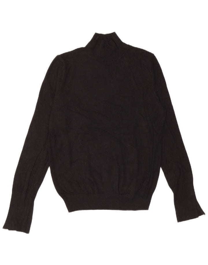 Sweter damski Zara z golfem UK 14, duża czarna wiskoza
