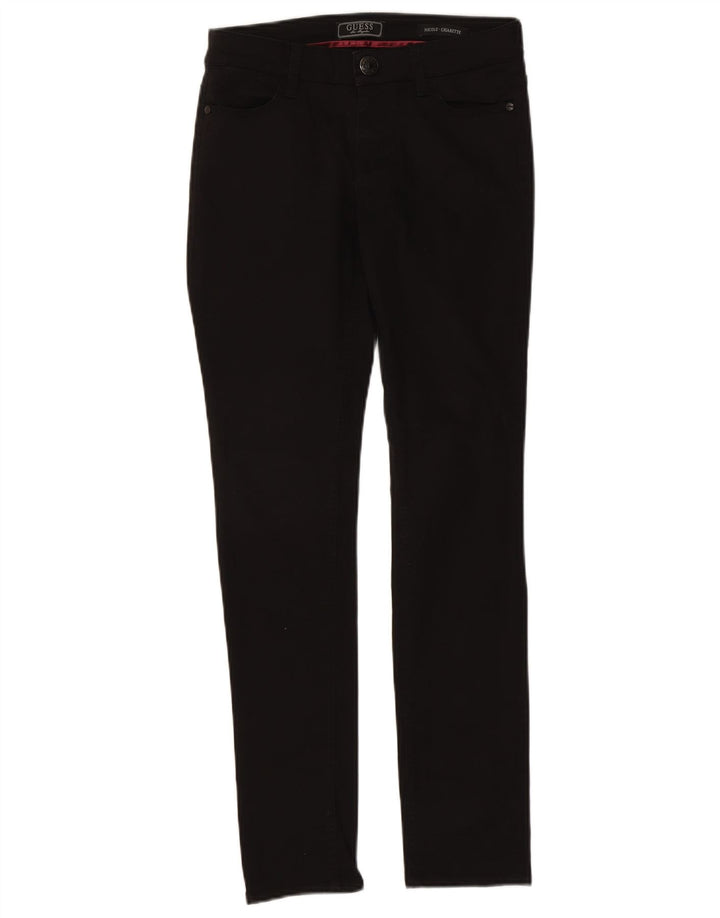 Guess Damskie Cigarette Slim Jeansy W27 L30 Czarne Bawełniane