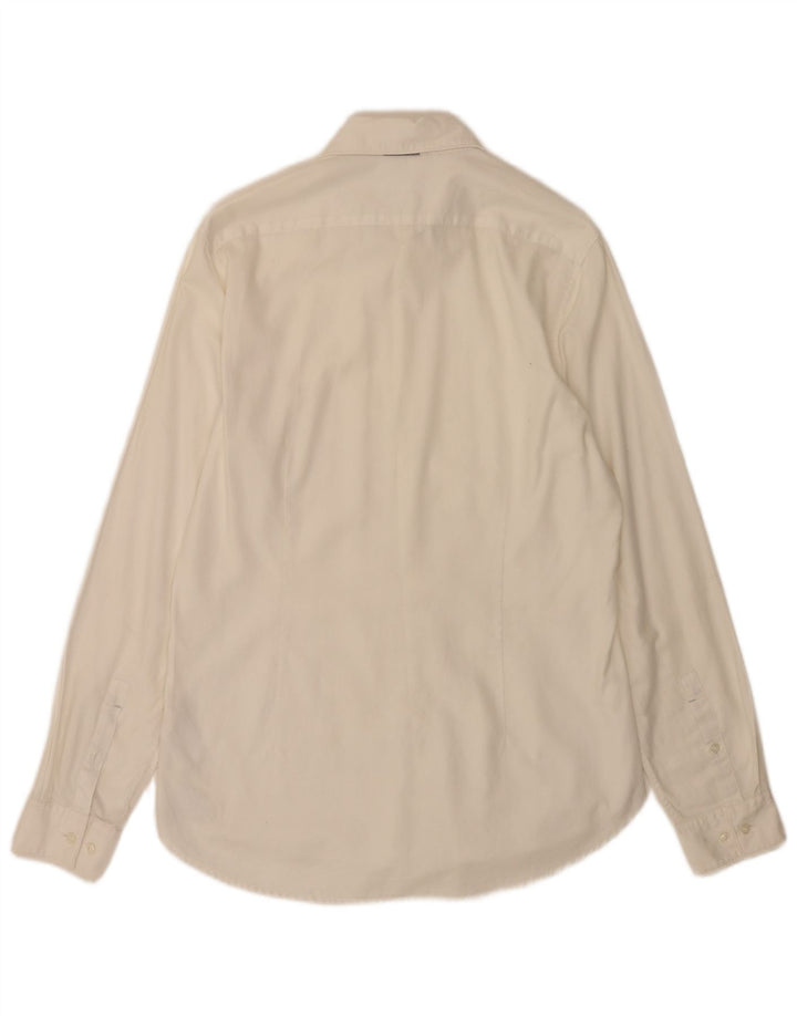 Koszula męska Michael Kors Slim Fit, rozmiar 39 15, średnia biała bawełna