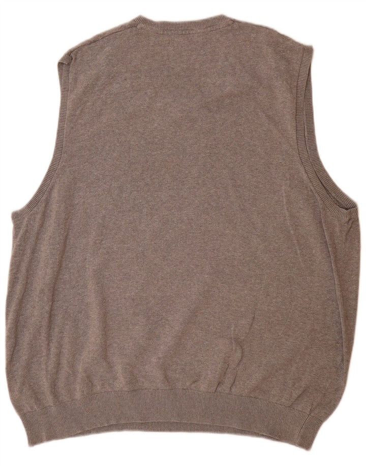 Marks & Spencer Męski podkoszulek bez rękawów, 2XL, szary, bawełniany