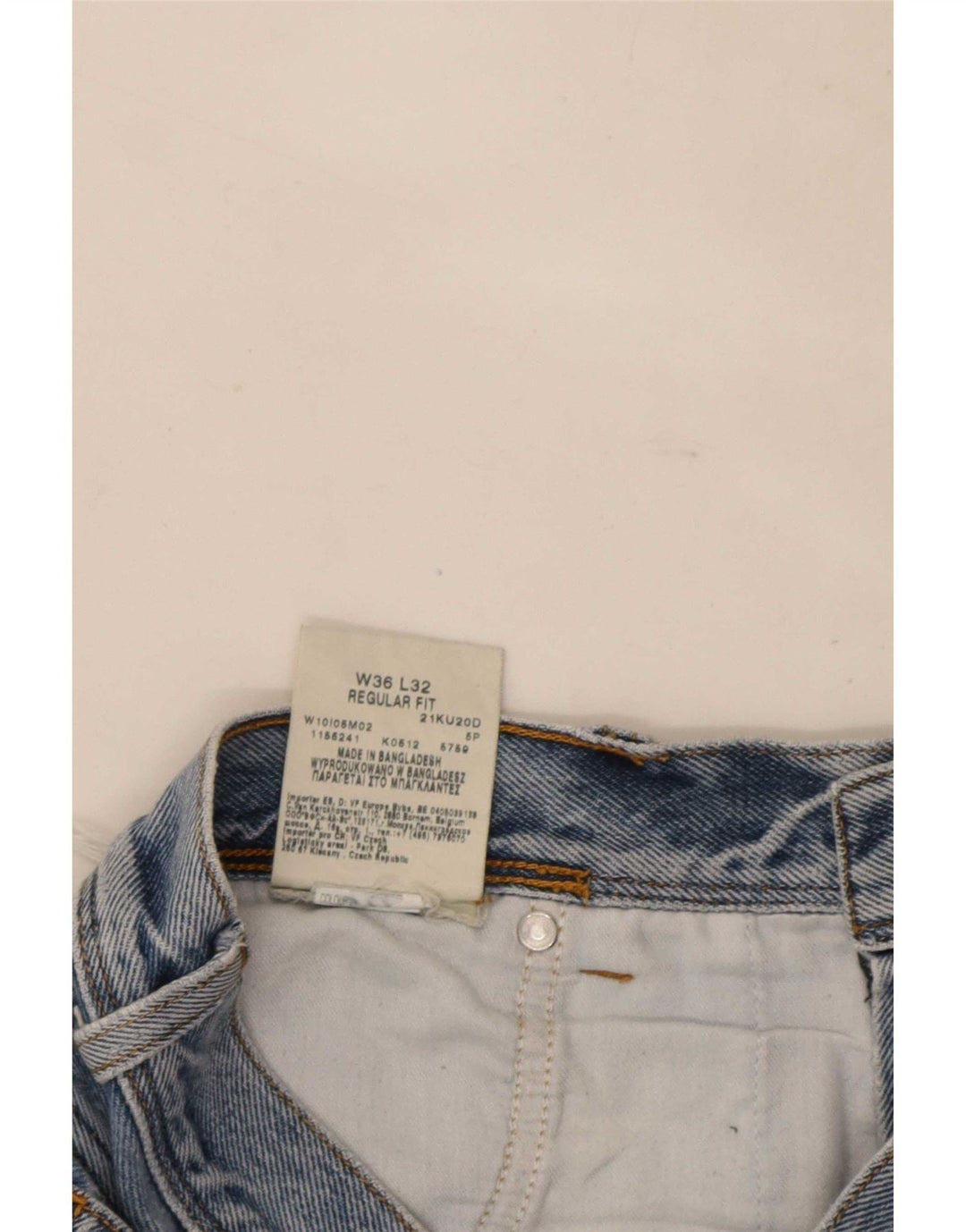 Męskie jeansy Wrangler o regularnym kroju W36 L32, niebieska bawełna