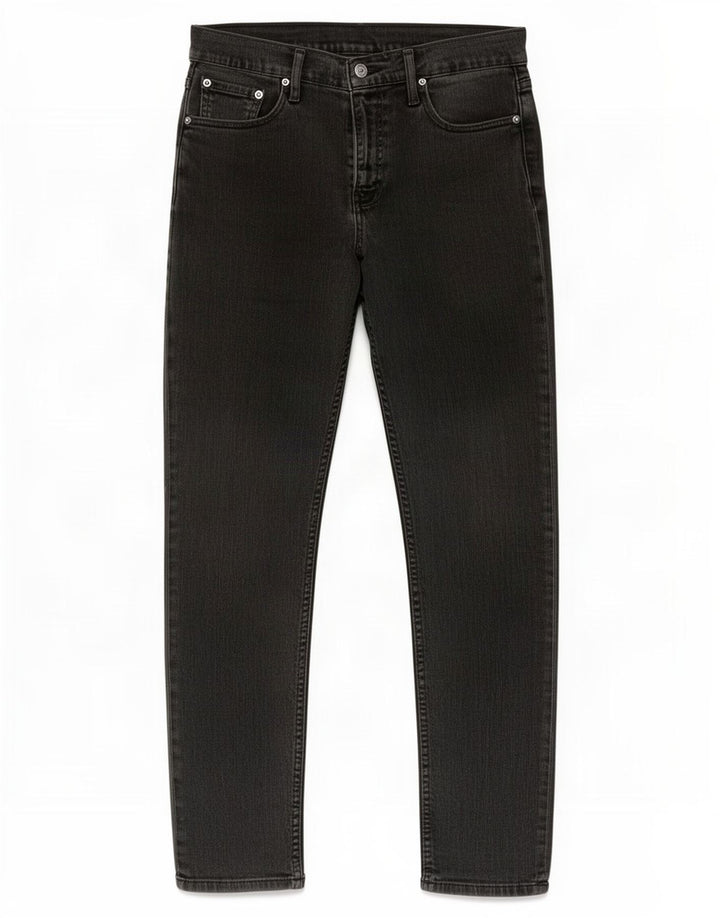 Męskie jeansy slim fit Levi's W30 L30 Czarna bawełna