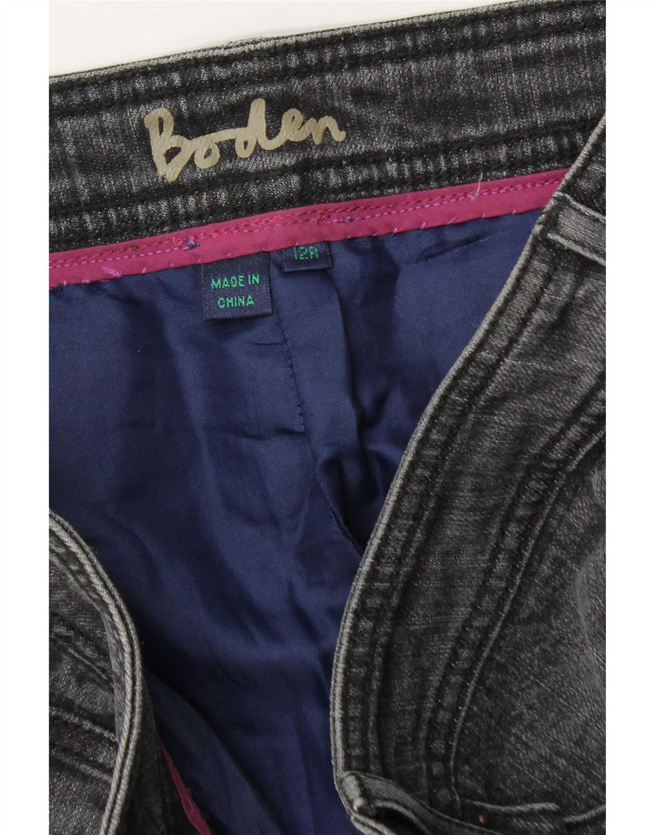 Damska spódnica dżinsowa BODEN UK 12 Medium W30 Szara