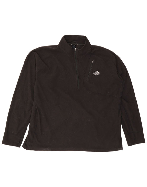 Męski sweter polarowy The North Face z zamkiem błyskawicznym 2XL, czarny poliester