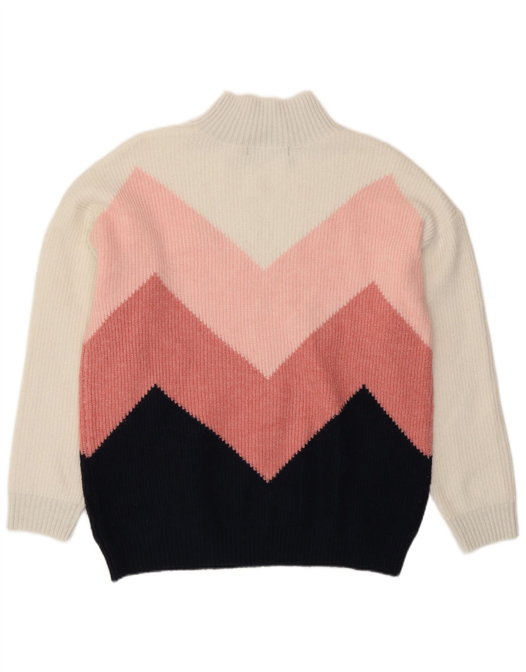 Marks & Spencer Damski sweter z golfem, UK 12, średni wielokolorowy