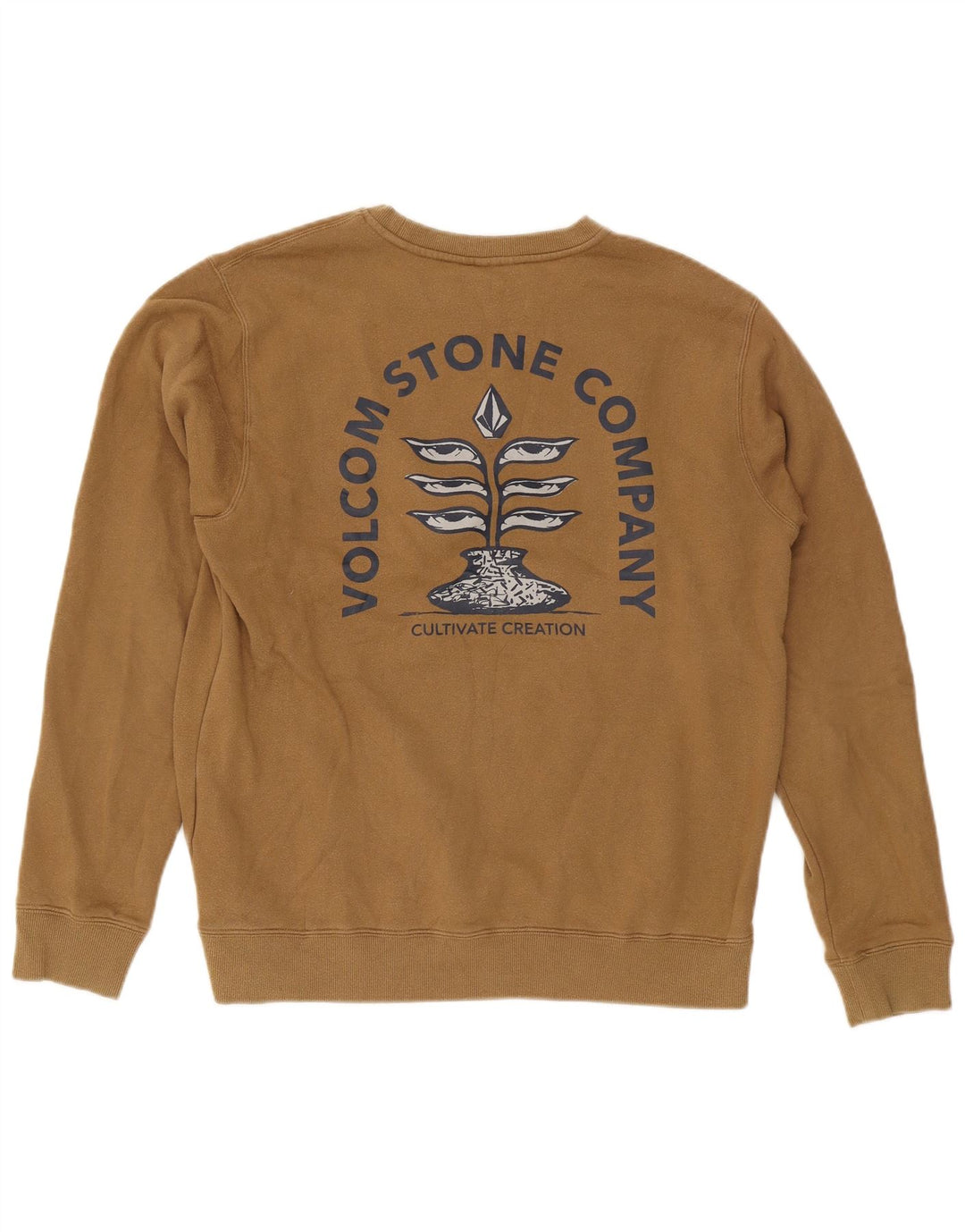 Męska bluza z grafiką Volcom, duża, bawełniana khaki