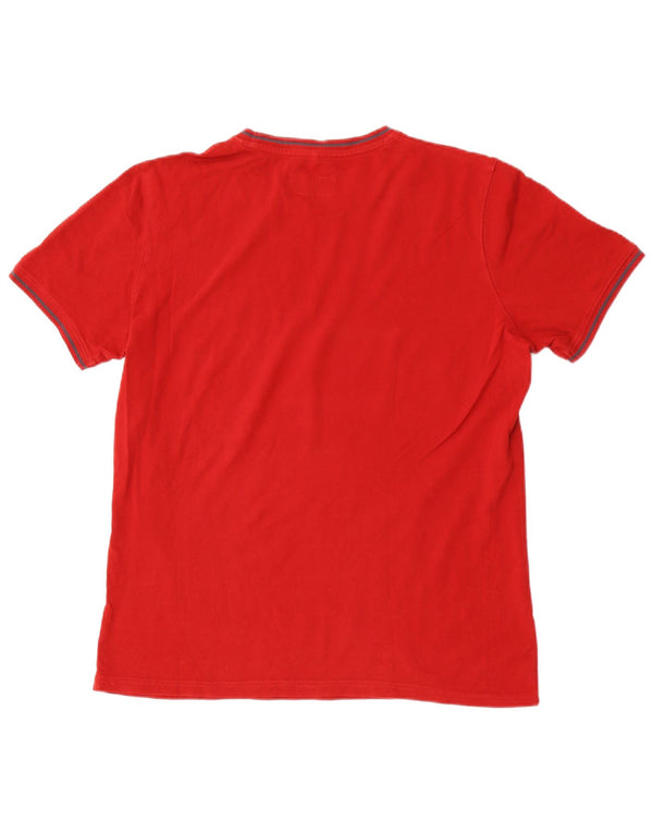T-shirt męski Carrera, duży, czerwony, bawełniany