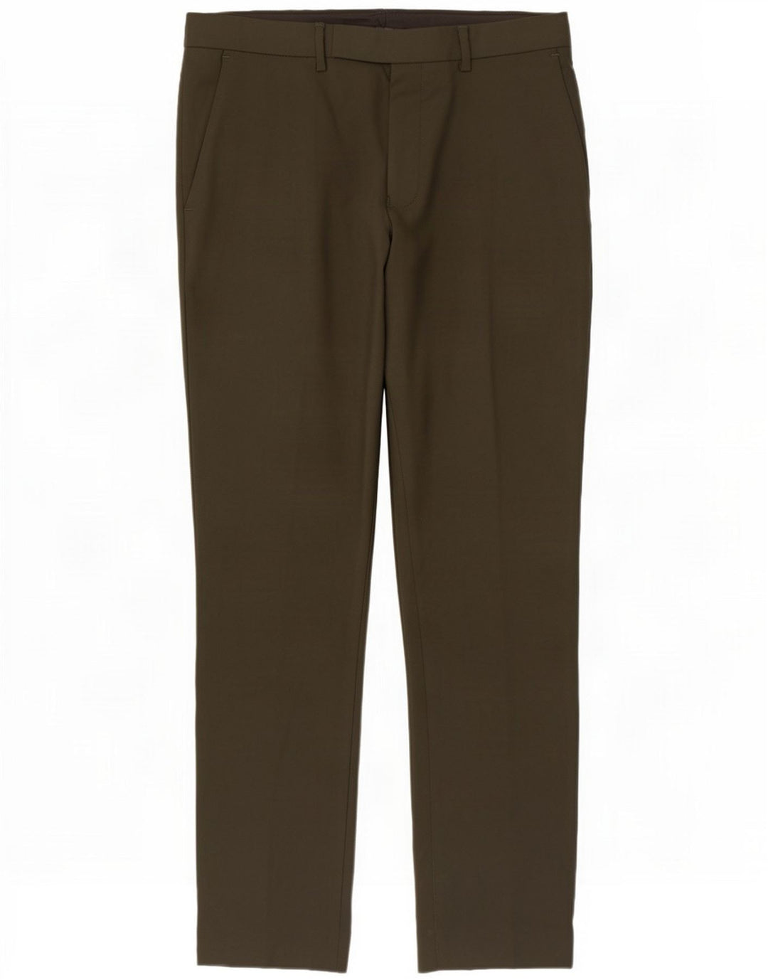 Marks & Spencer Męskie spodnie garniturowe W34 L31 Khaki Poliester