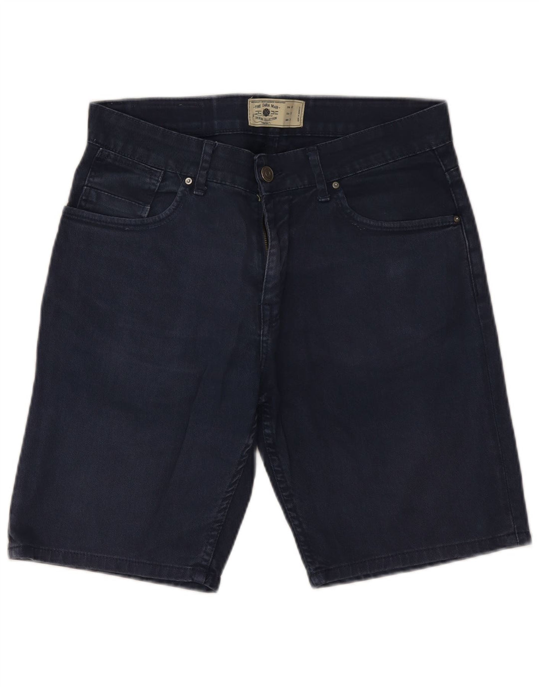 Męskie spodenki jeansowe Zara EU 40 Medium W31 granatowe