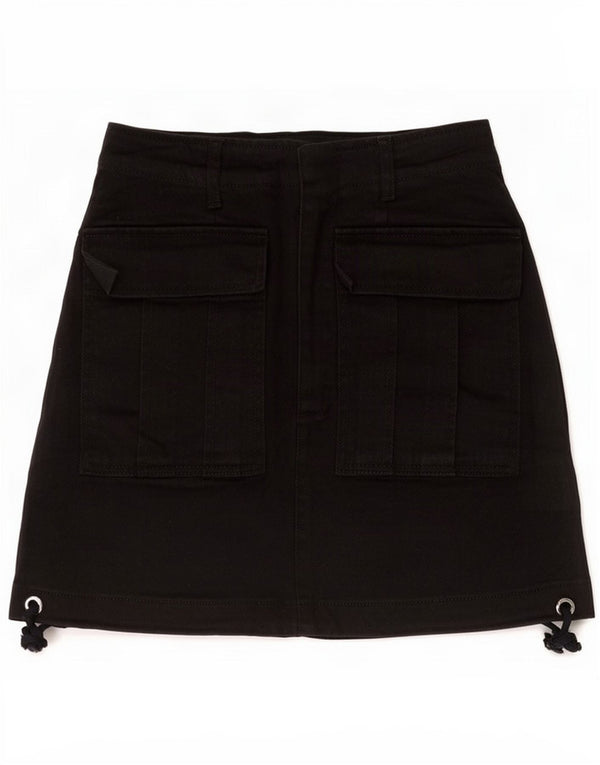 Damska jeansowa spódnica cargo Zara XS W24 czarna