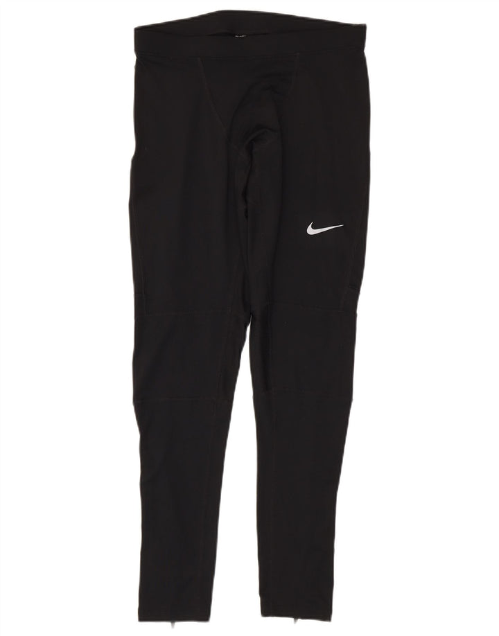 Damskie legginsy Nike Dri Fit UK 12, średni czarny poliester