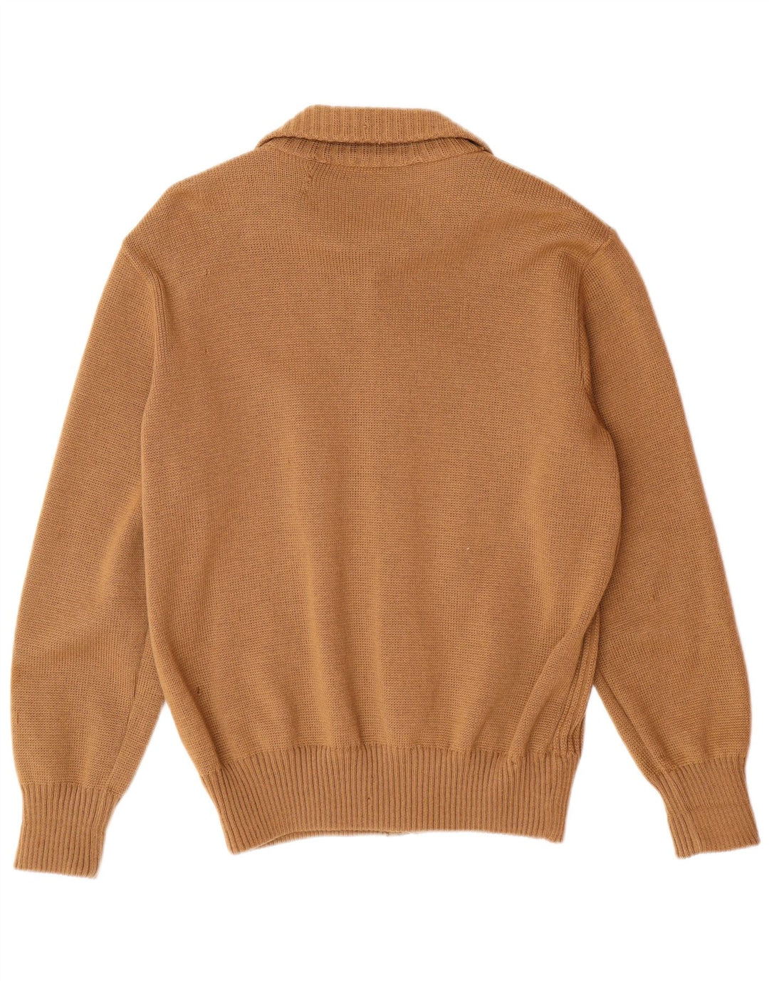 Męski sweter rozpinany VINTAGE IT 54 XL Brązowa wełna