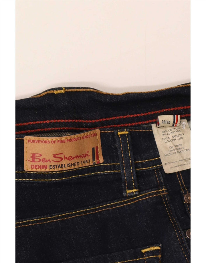 Damskie jeansy Bootcut Ben Sherman W28 L32 Granatowe, bawełniane