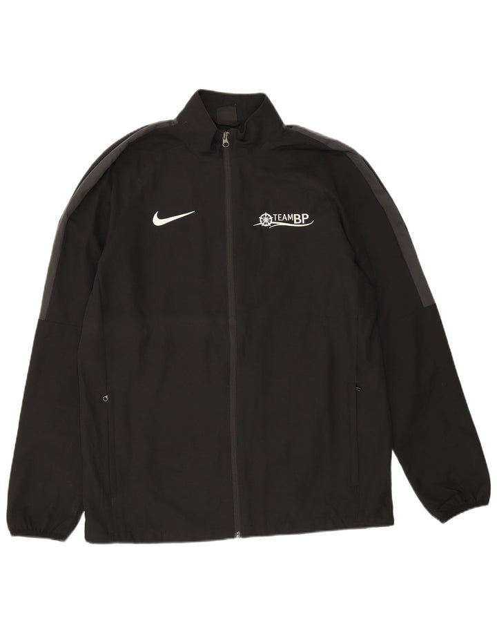 Męska kurtka dresowa Nike Dri Fit Graphic, duża, czarna, z blokami kolorów