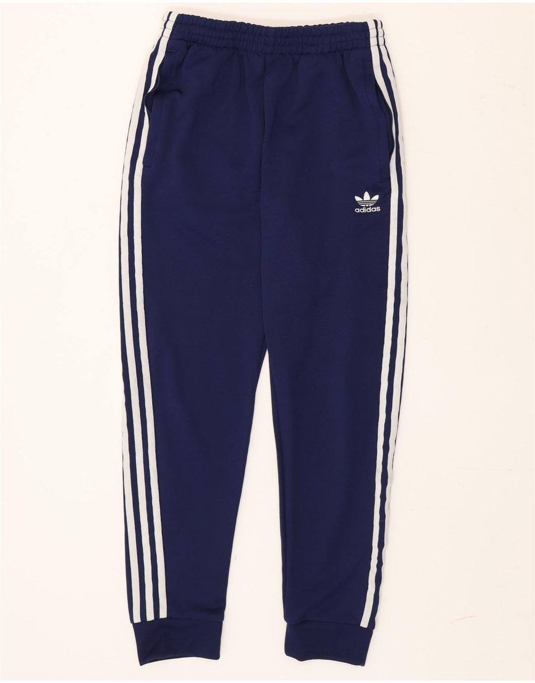 Adidas Męskie Spodnie Dresowe Joggery Małe Granatowe Poliester