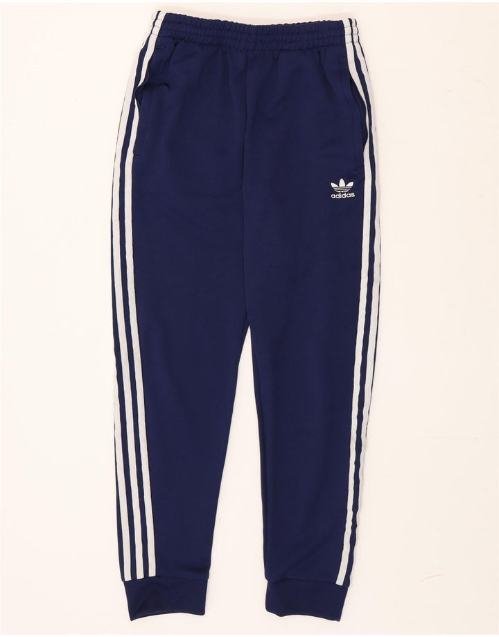 Adidas Męskie Spodnie Dresowe Joggery Małe Granatowe Poliester
