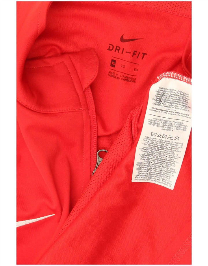 Męska kurtka dresowa Nike Dri Fit Graphic XL, czerwona, poliestrowa