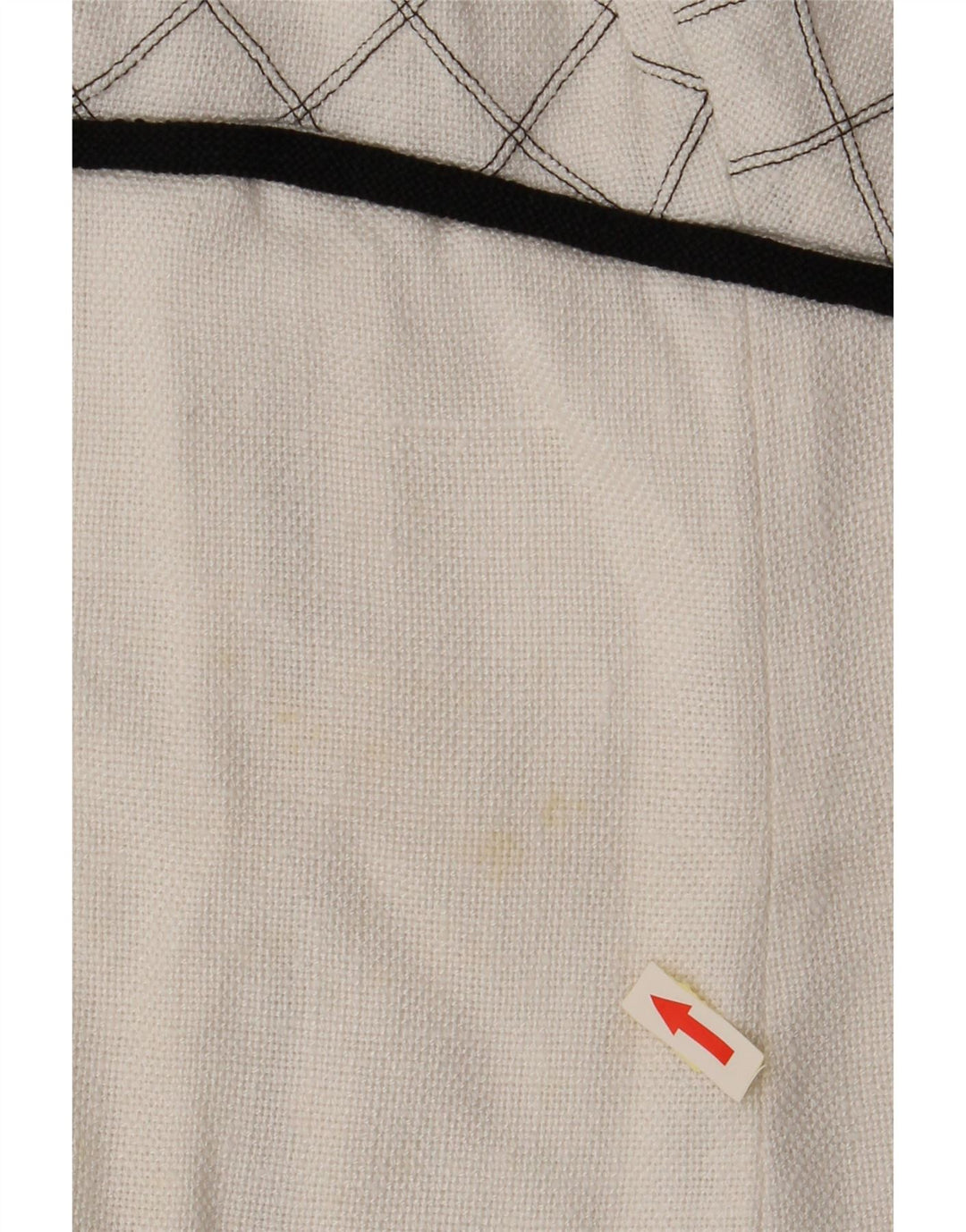 VINTAGE damska sukienka o linii A bez rękawów UK 8 w małą białą kratkę