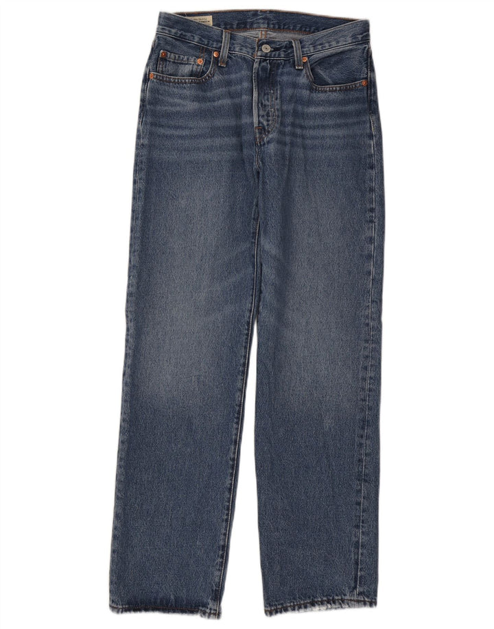 Damskie proste dżinsy Levi's W27 L30 Niebieskie bawełniane, lata 90-te