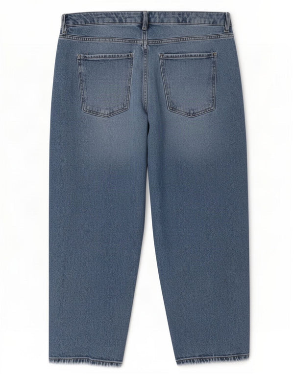 Marks & Spencer Damskie Carrot Capri Jeans UK 18 XL W38 L24 Niebieskie bawełniane