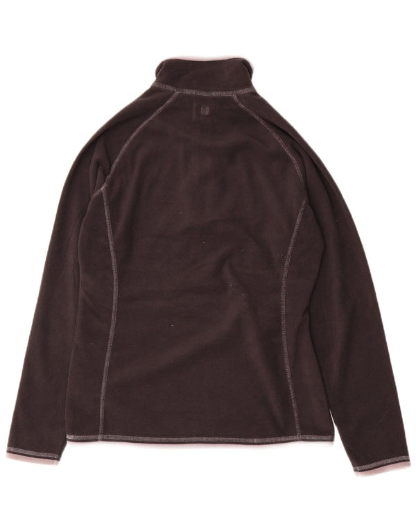 Damski sweter polarowy Mountain Warehouse z zamkiem błyskawicznym UK 10, mały, czarny