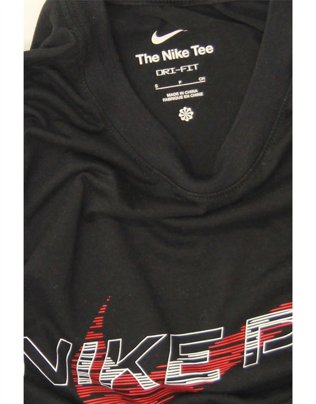 Męski T-shirt Nike Dri Fit z grafiką, mały, czarny