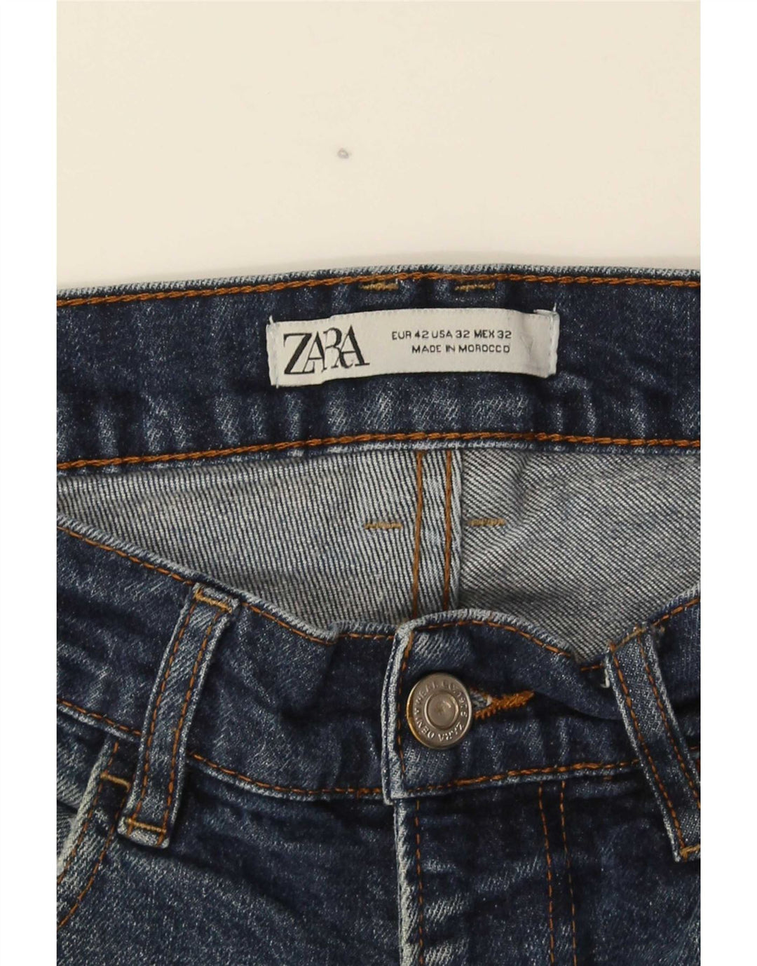 Jeansy męskie Zara Slim EU42 Large W32 L28 Granatowe