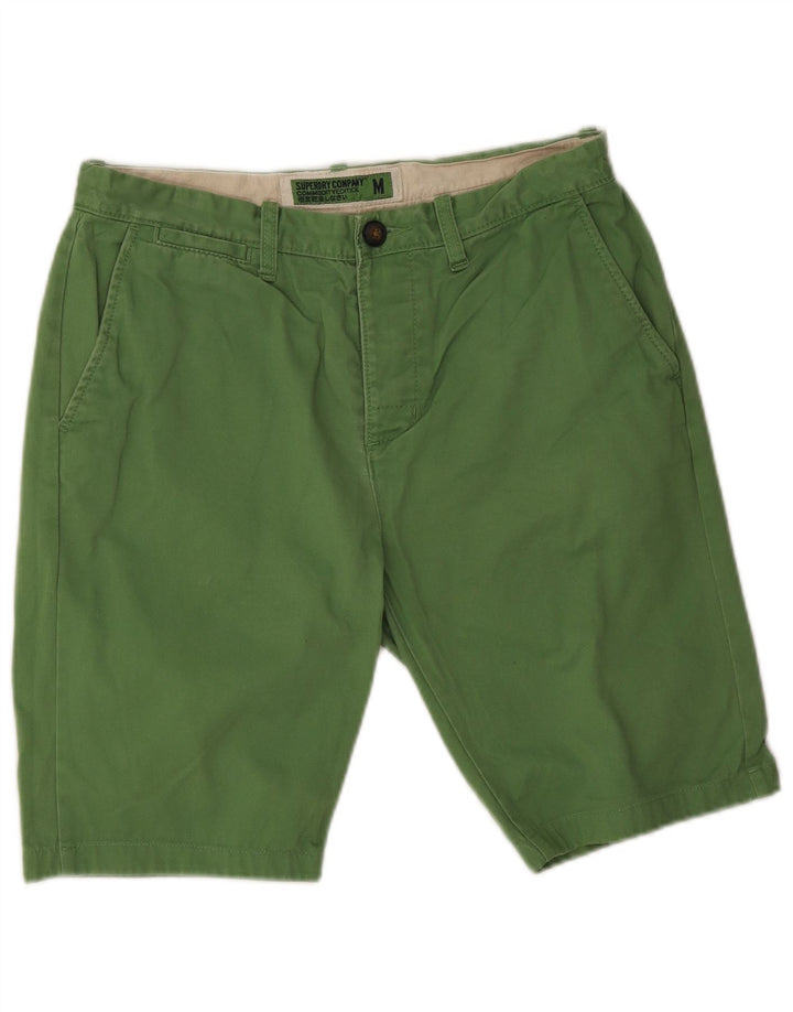 Męskie spodenki chino Superdry, średnie W30, zielone, bawełniane
