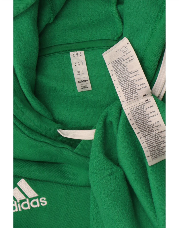 Adidas Męska bluza z kapturem, średnia, zielona bawełna