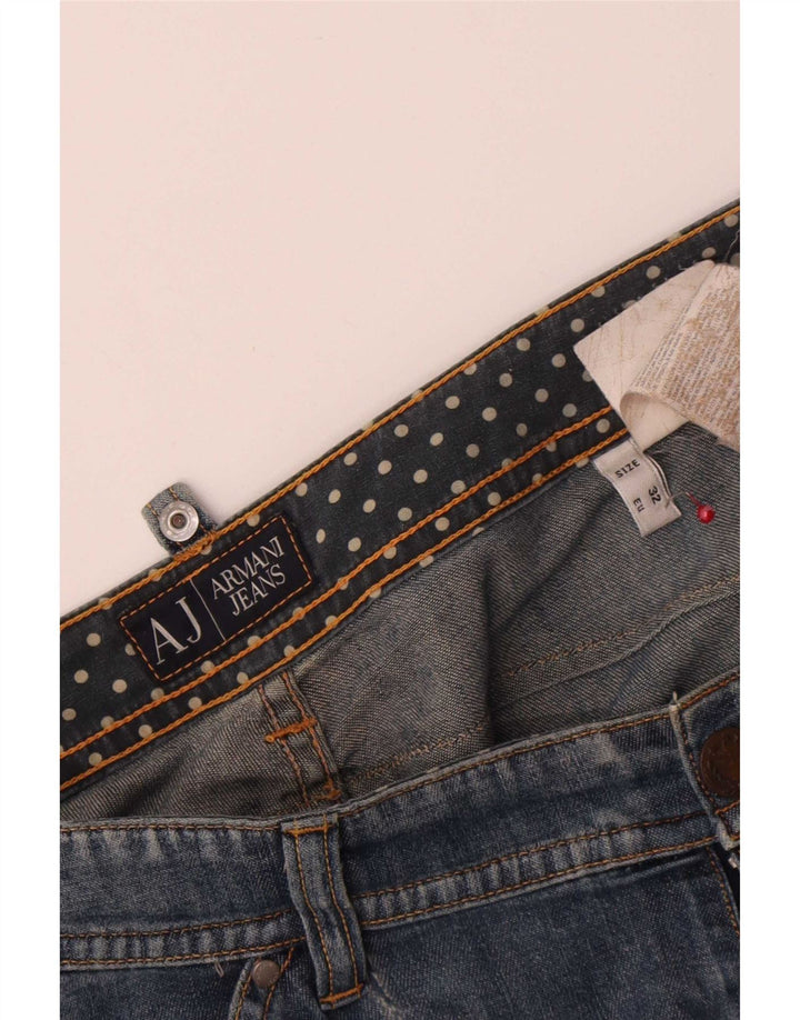 Damskie jeansy Armani Slim W32 L27 Niebieskie bawełniane