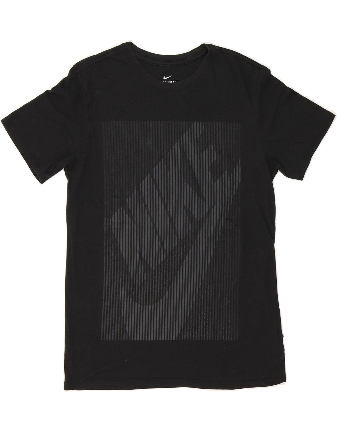 NIKE Womens Athletic Cut Graphic T-Shirt Top UK 14 Medium Black Polyester Vintage Nike and Second-Hand Nike from Messina Hembry 