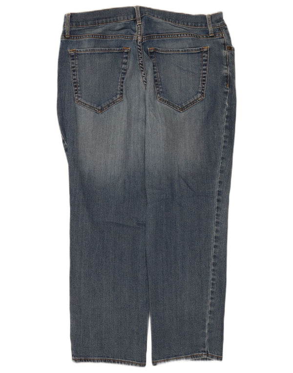 Damskie dżinsy Eddie Bauer Boyfriend Cropped US 8 Medium W30 L25 Niebieskie bawełniane