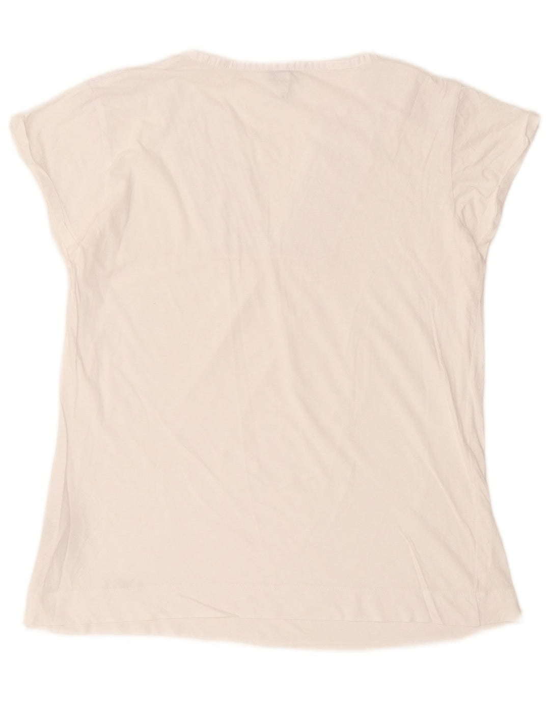 Bluzka damska Armani Jeans Top UK 16, duża, biała bawełna